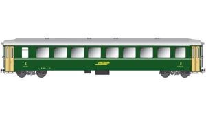 Personenwagen B 2370 Rhb Einheitswagen 2. Klasse gr�n - Kiss Schweiz 660201 Spur 2m